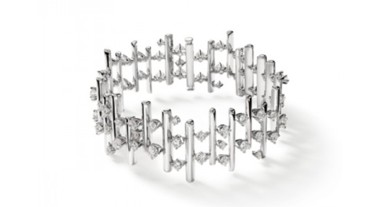 a Hearts On Fire diamond bangle bracelet