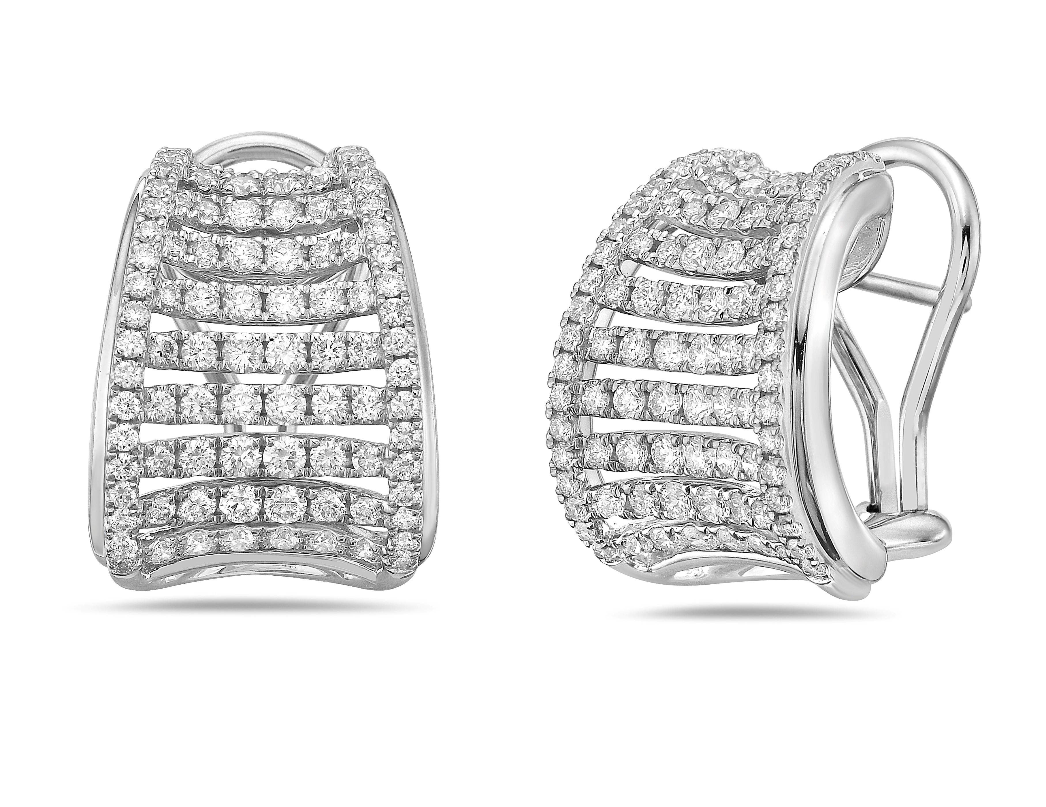 CHARLES KRYPELL DIAMOND PAVE BIRDCAGE EARRINGS