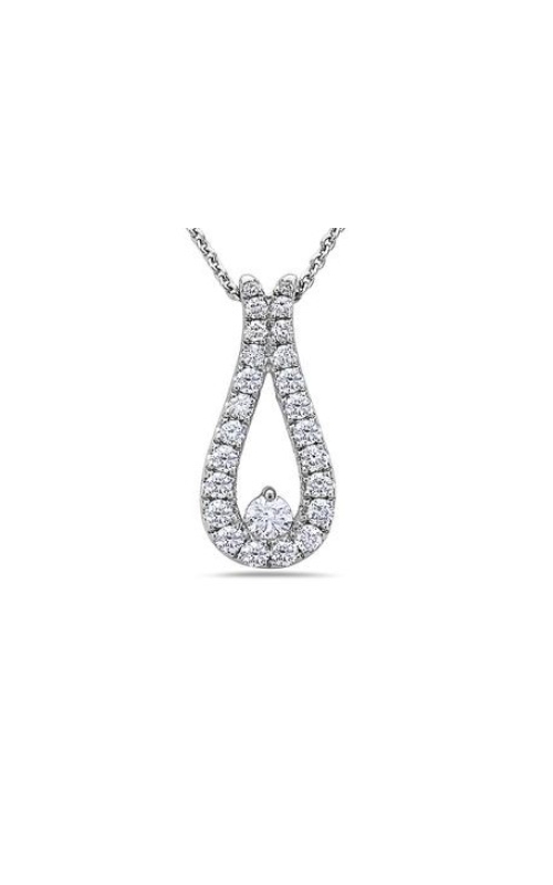 CHARLES KRYPELL DIAMOND TEARDROP PENDANT