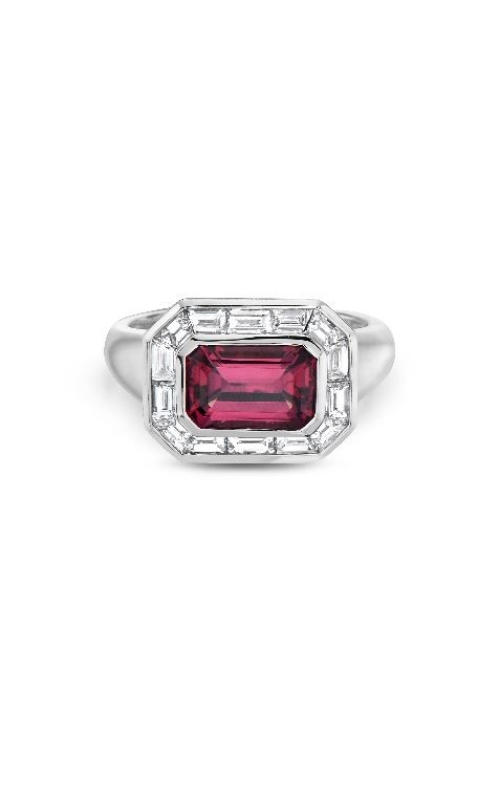 CHARLES KRYPELL TOPAZ AND DIAMOND RING
