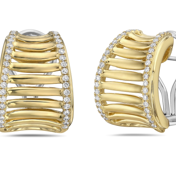CHARLES KRYPELL DIAMOND BIRDCAGE EARRINGS