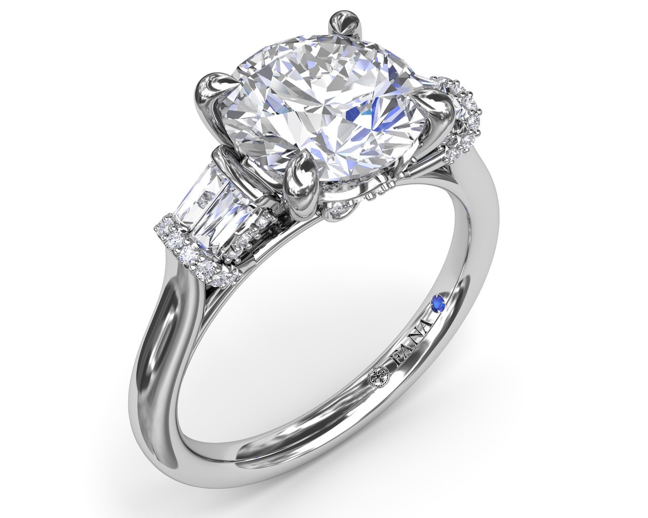 FANA DIAMOND 3-STONE SEMI MOUNT FANA DIAMOND 3-STONE SEMI MOUNT