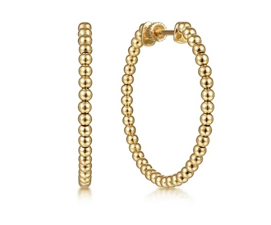BEADED HOOP EARRINGS BEADED HOOP EARRINGS