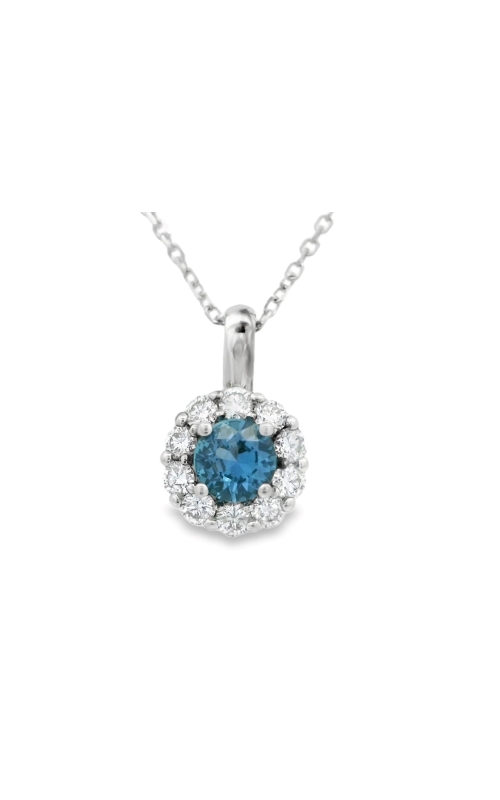 YOGO SAPPHIRE AND DIAMOND DROP PENDANT