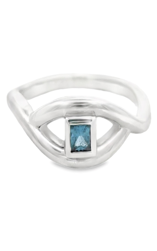 YOGO SAPPHIRE SOLITAIRE BYPASS RING
