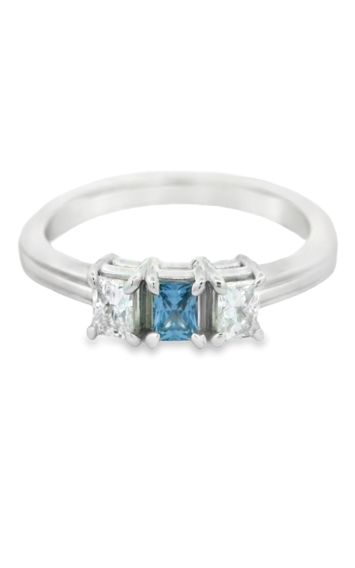 YOGO SAPPHIRE AND DIAMOND 3-STONE BAND