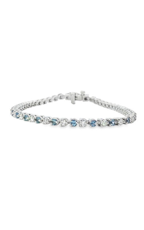 YOGO SAPPHIRE AND DIAMOND LINE BRACELET