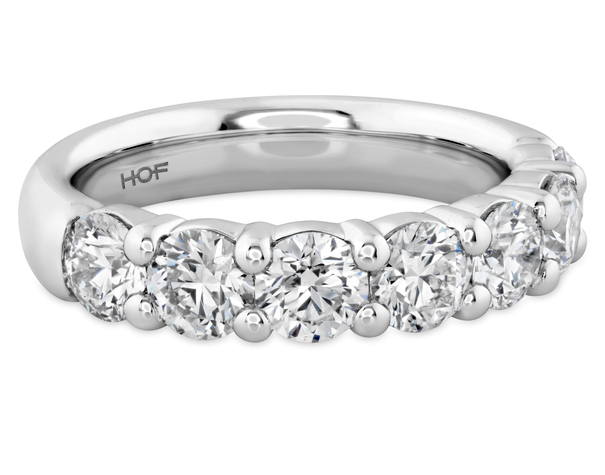 2CTW HEARTS ON FIRE DIAMOND 7 STONE BAND 2CTW HEARTS ON FIRE DIAMOND 7 STONE BAND