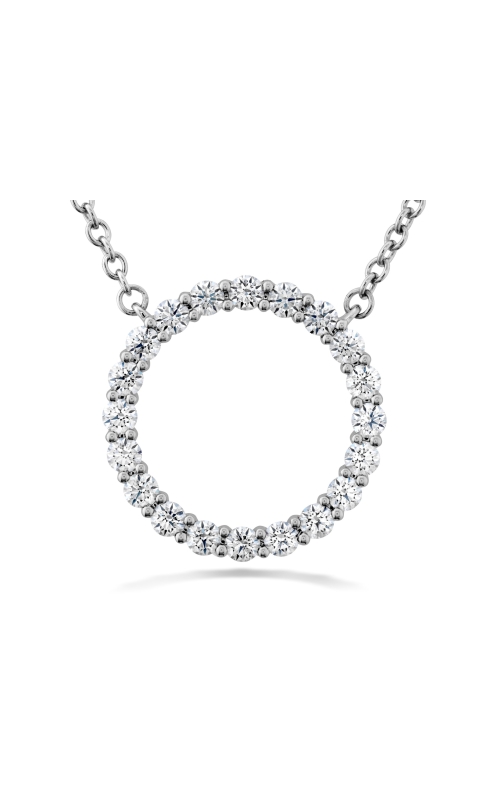 3/8CTW HEARTS ON FIRE DIAMOND MEDIUM CIRCLE STATION NECKLACE