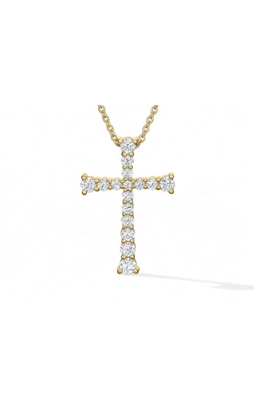 HEARTS ON FIRE DIAMOND CROSS PENDANT