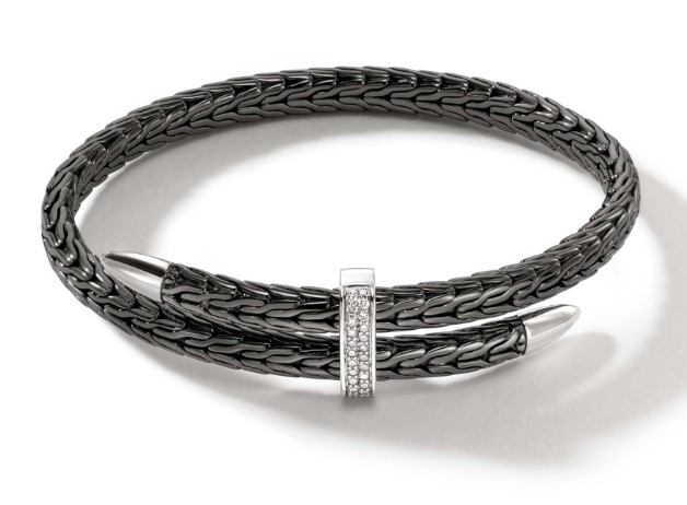 JOHN HARDY DIAMOND FLEX CUFF BRACELET JOHN HARDY DIAMOND FLEX CUFF BRACELET