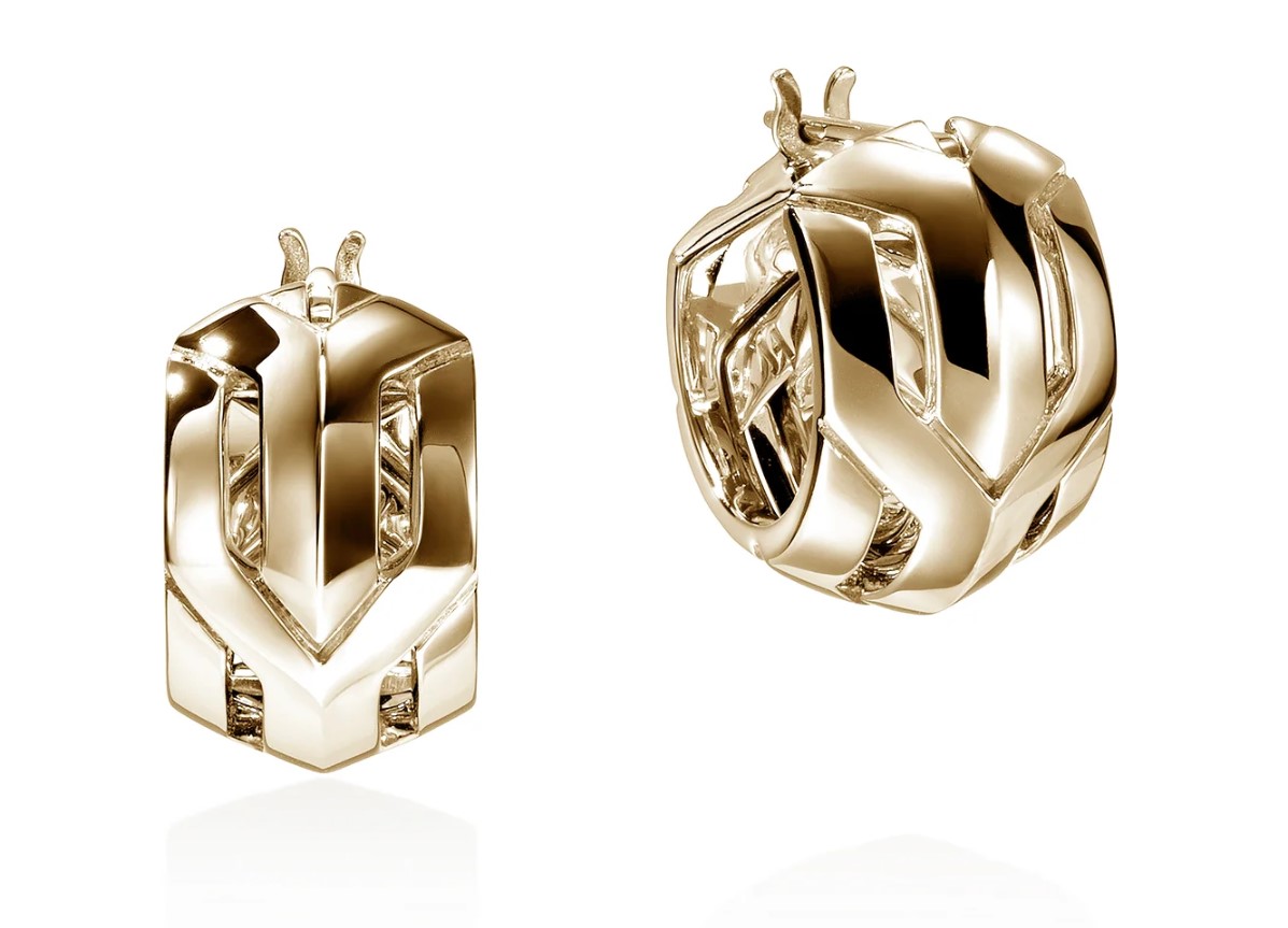 JOHN HARDY HUGGIE HOOP EARRINGS JOHN HARDY HUGGIE HOOP EARRINGS
