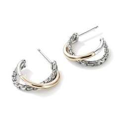 シエリー JOHN HARDY CROSSOVER HOOP EARRINGS