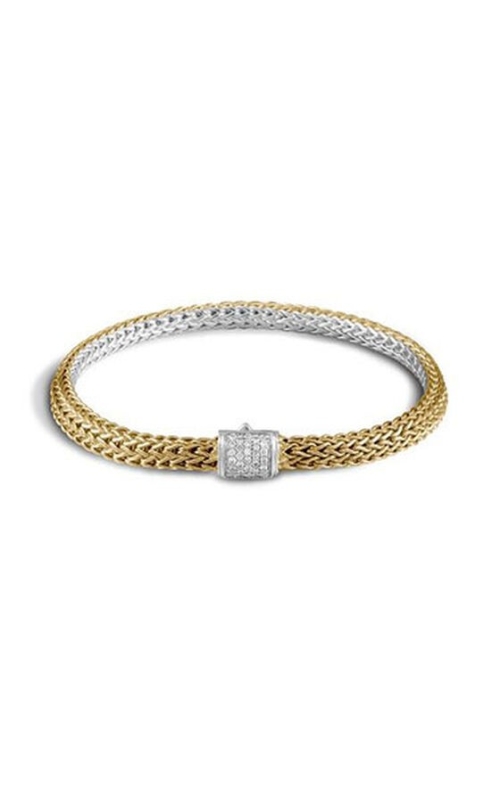 JOHN HARDY DIAMOND CLASP EXTRA SMALL REVERSIBLE CHAIN BRACELET