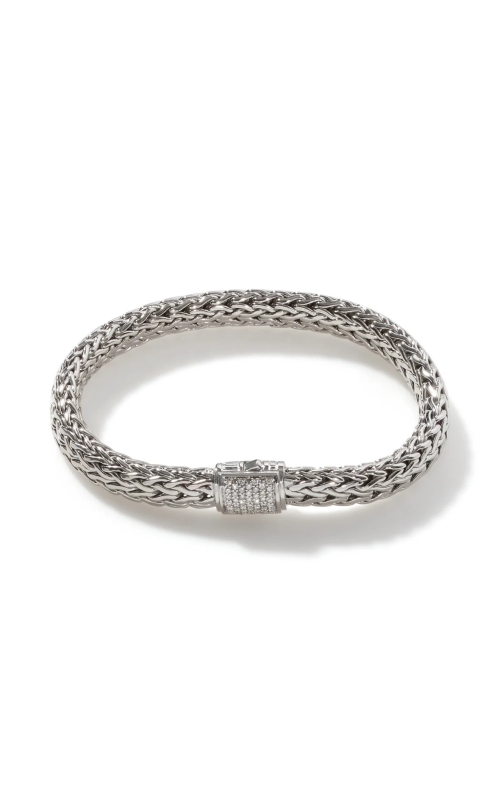 JOHN HARDY DIAMOND MEDIUM CHAIN BRACELET