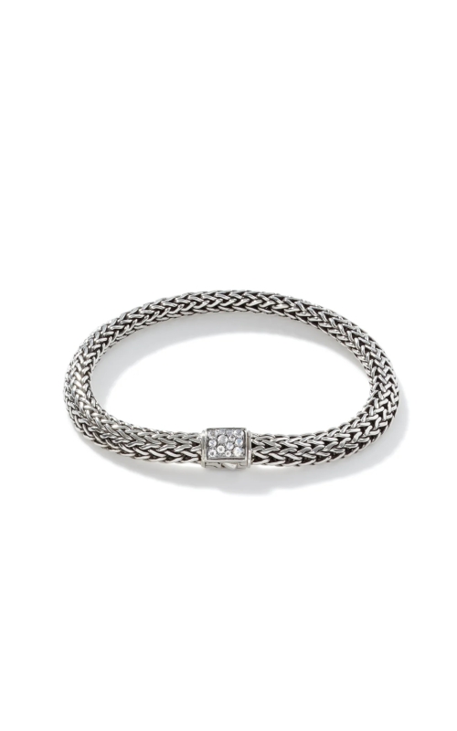 JOHN HARDY RAINBOW MOONSTONE AND BLACK SAPPHIRE REVERSIBLE CHAIN BRACELET