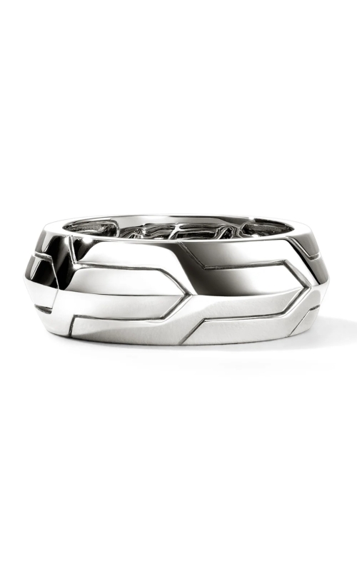 JOHN HARDY GENTS CHAIN CARVED BAND
