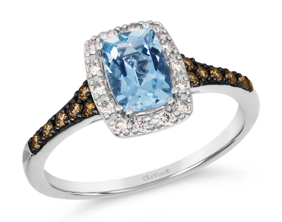 Levian aquamarine ring top