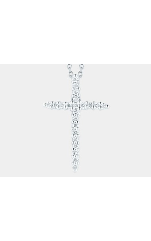 ROBERTO COIN DIAMOND SLIVER CROSS PENDANT