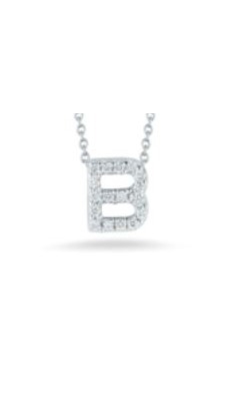 ROBERTO COIN DIAMOND LOVE LETTER SLIDE PENDANT