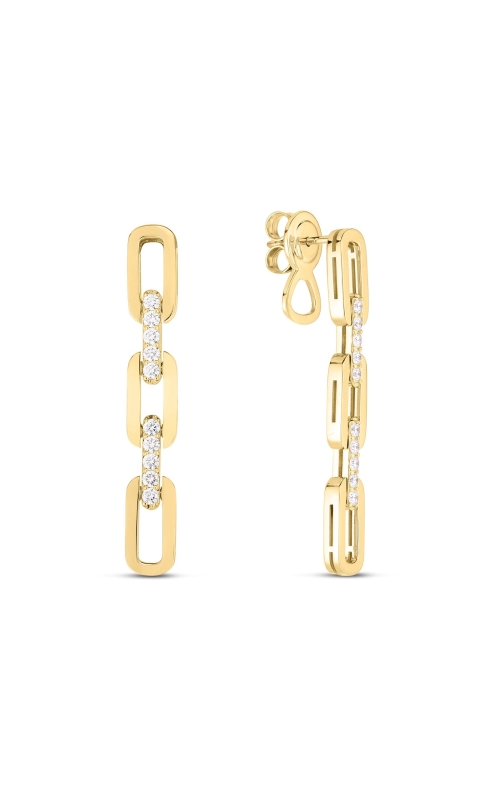 ROBERTO COIN DIAMOND DANGLE EARRINGS