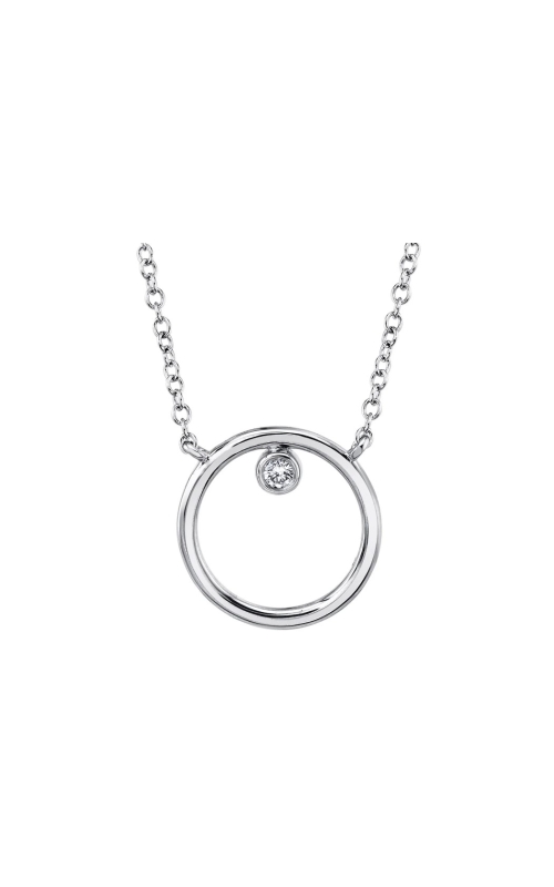 DIAMOND SOLITAIRE CIRCLE STATION NECKLACE