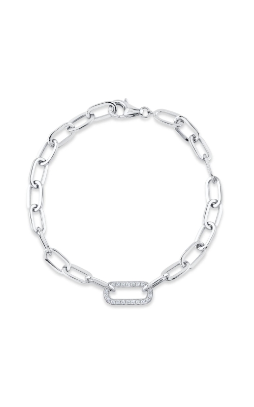 DIAMOND PAPER CLIP LINK BRACELET