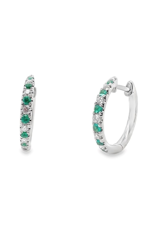 EMERALD AND DIAMOND EARRINGS