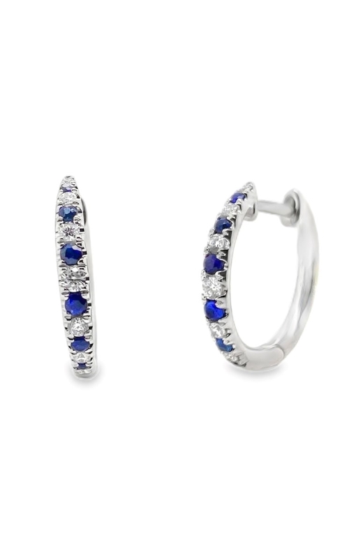 SAPPHIRE AND DIAMOND EARRINGS