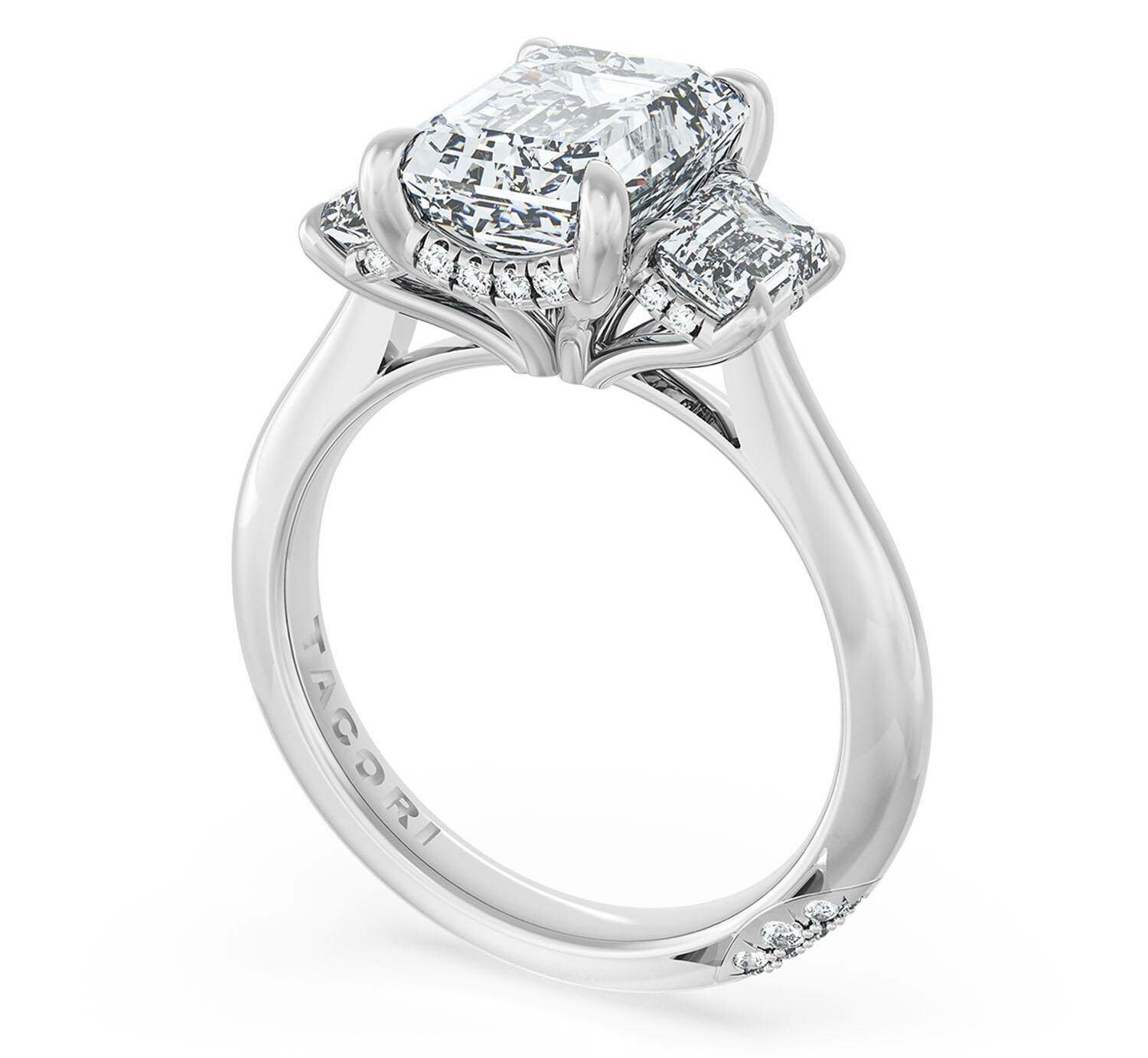 TACORI DIAMOND 3-STONE SEMI MOUNT TACORI DIAMOND 3-STONE SEMI MOUNT