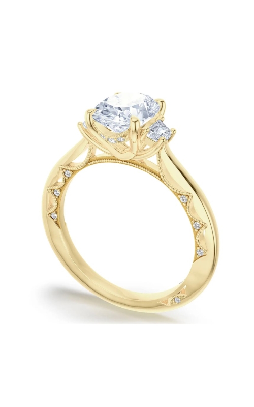 TACORI DIAMOND 3-STONE SEMI MOUNT