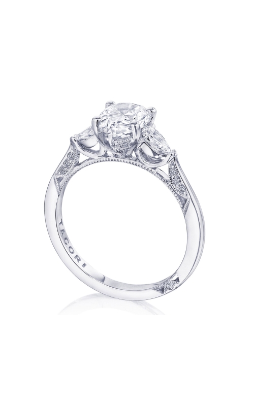 TACORI DIAMOND 3-STONE SEMI MOUNT