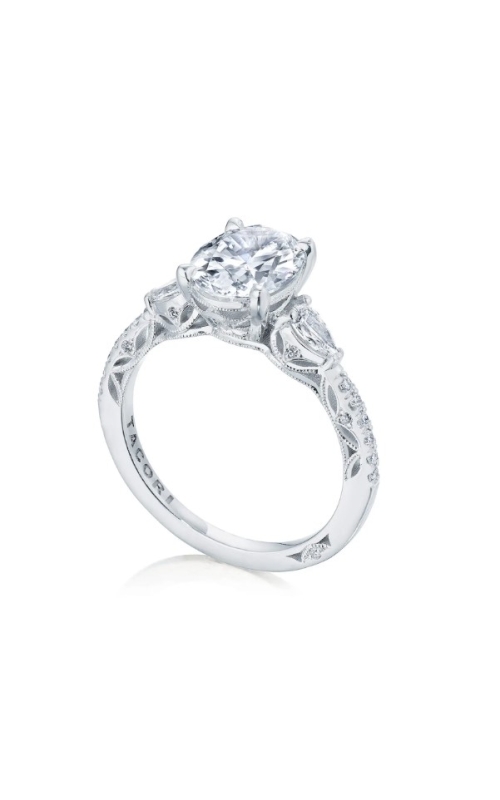 TACORI DIAMOND 3-STONE SEMI MOUNT