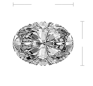 Oval Diamond Top View Oval Diamond Top View